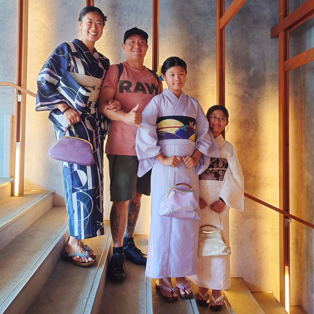 三人三様、パパも笑顔の夏・浴衣コーデwith famiry